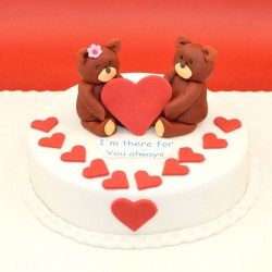 Cute couple cake